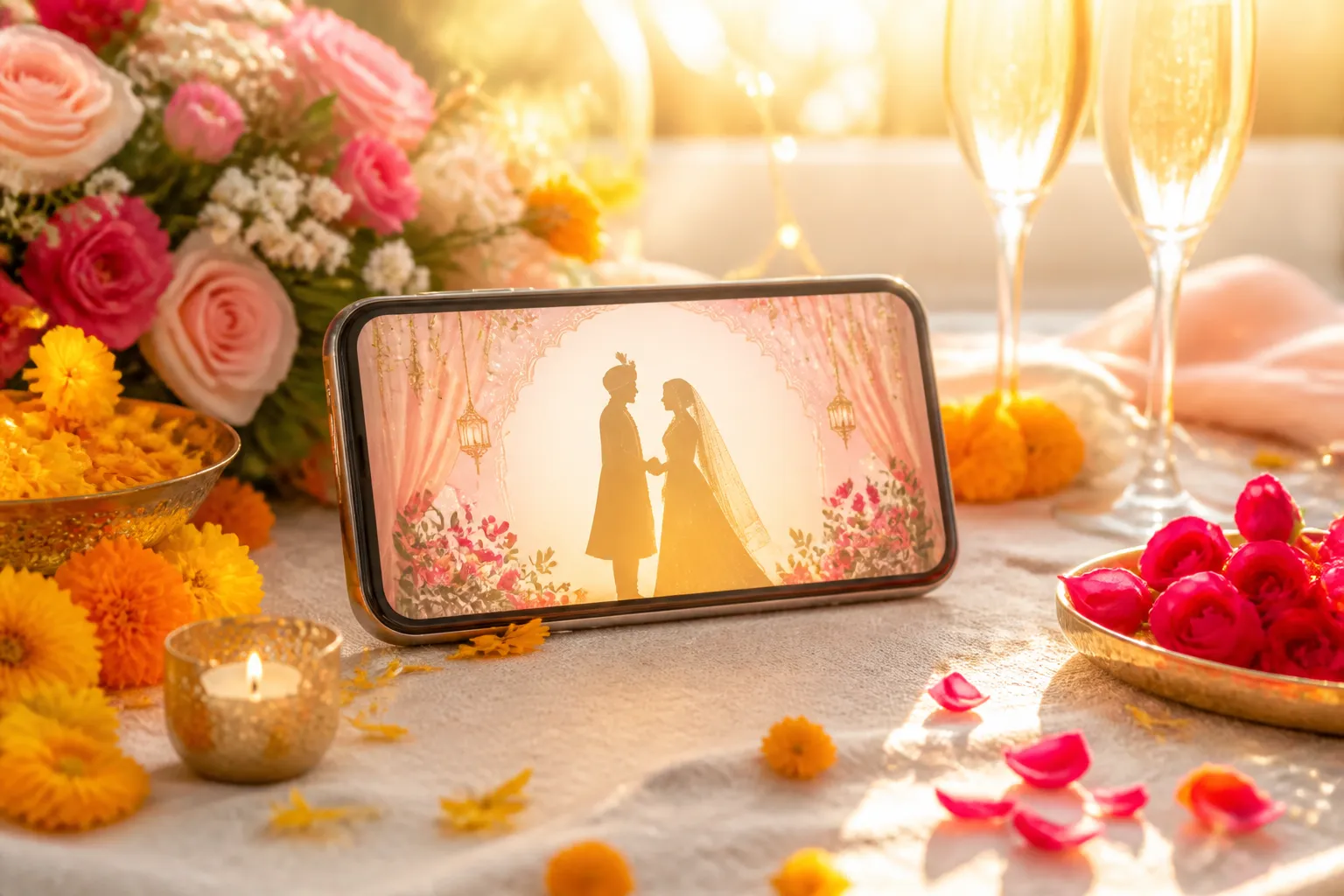 Digital Wedding Invitation Website for Indian Couples - Noor-e-Zahra Nikah Template